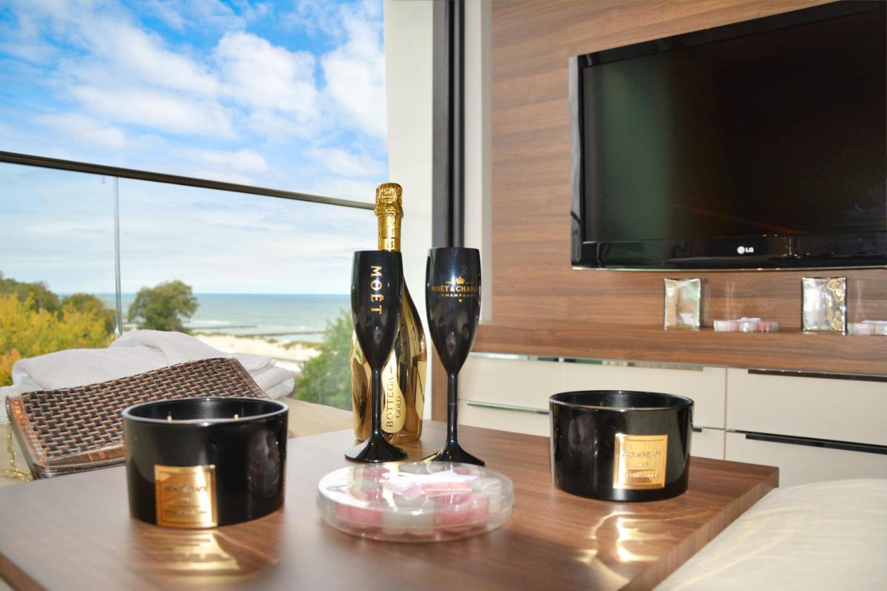 Marine Hotel Apartament Prywatny Studio Widok Na Morze Basen Sauna Jacuzzi 5 Pietro Колобжег Екстериор снимка